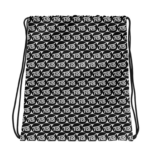 Custom FLO Drawstring Bag (BLACK)