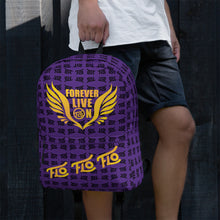 Load image into Gallery viewer, FLO Wings Backpack (Purple, Black &amp; Gold Edition)