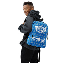 Load image into Gallery viewer, FLO Wings Backpack (Blue, Silver &amp; White Edition)