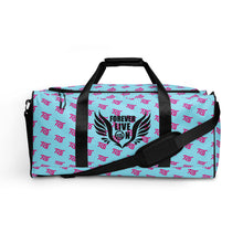 Load image into Gallery viewer, Custom FLO Duffle Bag (Light Blue &amp; Light Pink Exclusive)