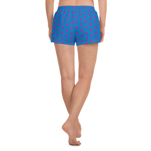 FLO Women's Athletic Shorts (Blue & Pink)