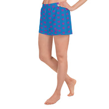 Load image into Gallery viewer, FLO Women&#39;s Athletic Shorts (Blue &amp; Pink)