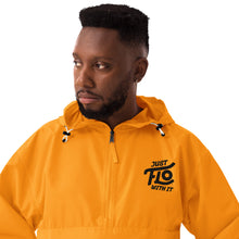 Load image into Gallery viewer, Just FLO With It Embroidered Champion Jacket (Black)