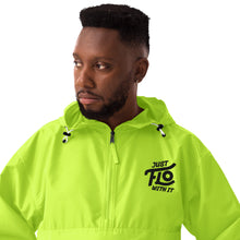 Load image into Gallery viewer, Just FLO With It Embroidered Champion Jacket (Black)