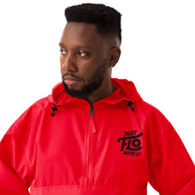 Load image into Gallery viewer, Just FLO With It Embroidered Champion Jacket (Black)