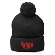 Load image into Gallery viewer, FLO Wings Pom-Pom Beanie (Red)