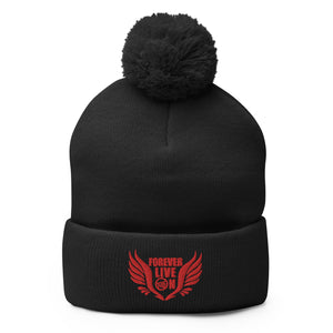 FLO Wings Pom-Pom Beanie (Red)