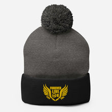 Load image into Gallery viewer, FLO Wings Pom-Pom Beanie (Gold)