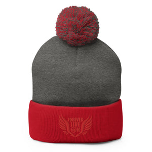 FLO Wings Pom-Pom Beanie (Red)