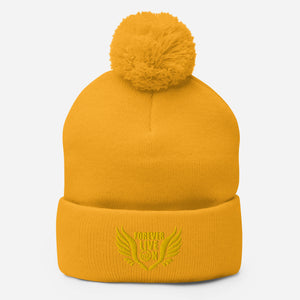 FLO Wings Pom-Pom Beanie (Gold)