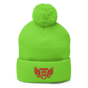 FLO Wings Pom-Pom Beanie (Red)