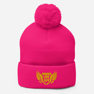 FLO Wings Pom-Pom Beanie (Gold)