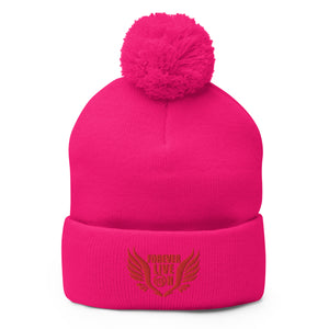 FLO Wings Pom-Pom Beanie (Red)