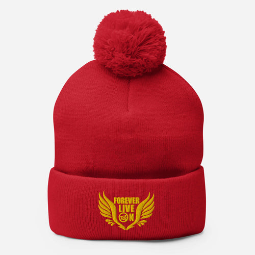 FLO Wings Pom-Pom Beanie (Gold)