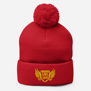 FLO Wings Pom-Pom Beanie (Gold)