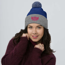 Load image into Gallery viewer, FLO Wings Pom-Pom Beanie (Pink)