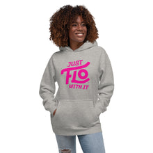 Load image into Gallery viewer, Just FLO With It Hoodie (Breast Cancer Awareness Edition)