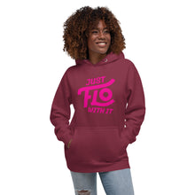 Load image into Gallery viewer, Just FLO With It Hoodie (Breast Cancer Awareness Edition)