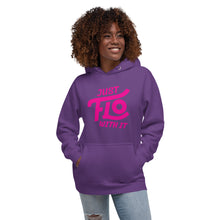 Load image into Gallery viewer, Just FLO With It Hoodie (Breast Cancer Awareness Edition)