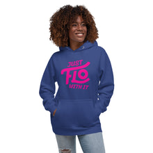 Load image into Gallery viewer, Just FLO With It Hoodie (Breast Cancer Awareness Edition)