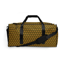 Load image into Gallery viewer, Custom FLO Duffle bag (Black &amp; Gold)