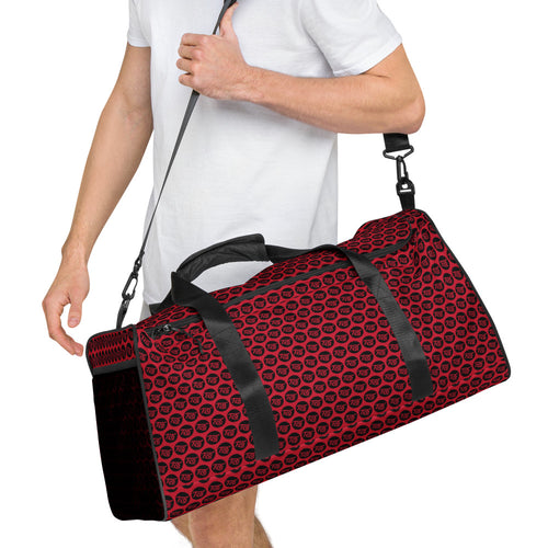 Custom FLO Duffle Bag (Red & Black)