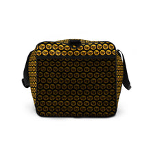 Load image into Gallery viewer, Custom FLO Duffle bag (Black &amp; Gold)