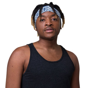 FLO Headband (Navy Blue & White)