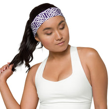 Load image into Gallery viewer, FLO Headband (Purple &amp; White Edition)