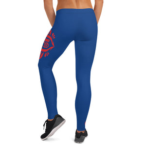 FLO Blue & Red Leggings