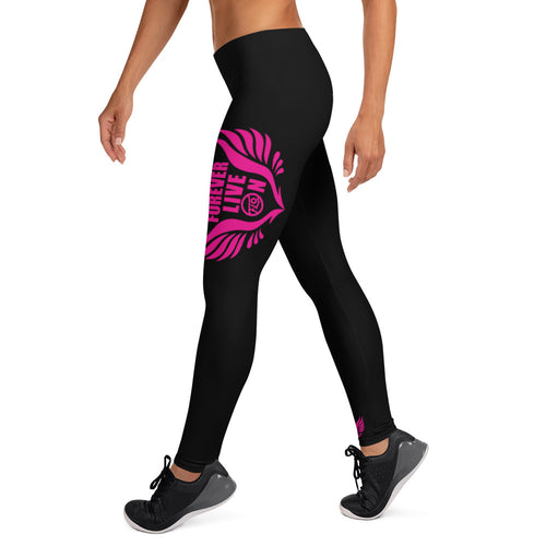 FLO Black & Pink Leggings