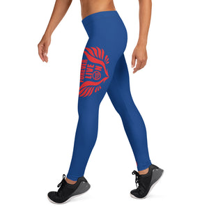 FLO Blue & Red Leggings