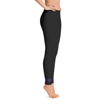 Load image into Gallery viewer, FLO Black &amp; Purple Leggings