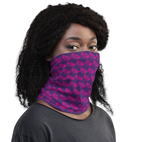 FLO Purple & Pink Neck Gaiter Mask