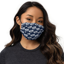 Load image into Gallery viewer, FLO Premium Navy &amp; White Face Mask