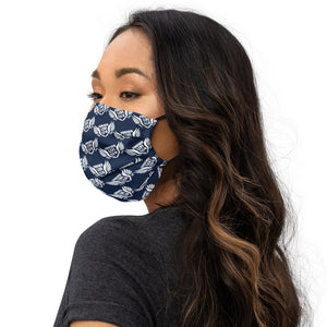 FLO Premium Navy & White Face Mask