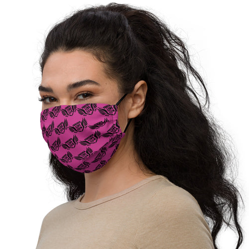 FLO Pink & Black Premium Face Mask