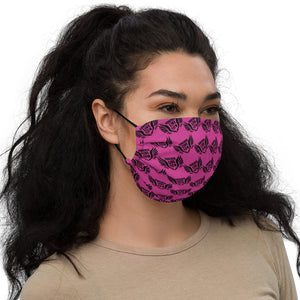 FLO Pink & Black Premium Face Mask