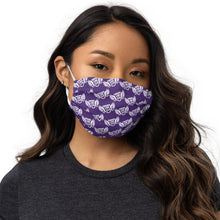 Load image into Gallery viewer, FLO Premium Purple &amp; White Face Mask