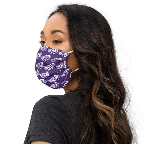 FLO Premium Purple & White Face Mask