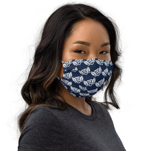 Load image into Gallery viewer, FLO Premium Navy &amp; White Face Mask