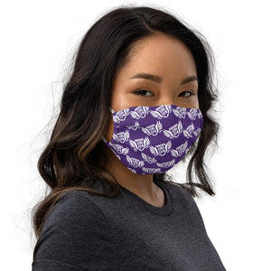 FLO Premium Purple & White Face Mask