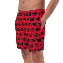 Load image into Gallery viewer, FLO Swim Trunks (Red &amp; Black Edition)