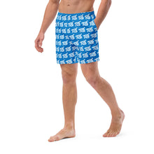 Load image into Gallery viewer, FLO Swim Trunks (Blue &amp; White Edition)