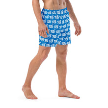 Load image into Gallery viewer, FLO Swim Trunks (Blue &amp; White Edition)