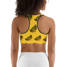 Load image into Gallery viewer, FLO Gold &amp; Black Sports Bra