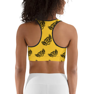 FLO Gold & Black Sports Bra