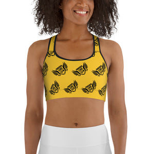 FLO Gold & Black Sports Bra