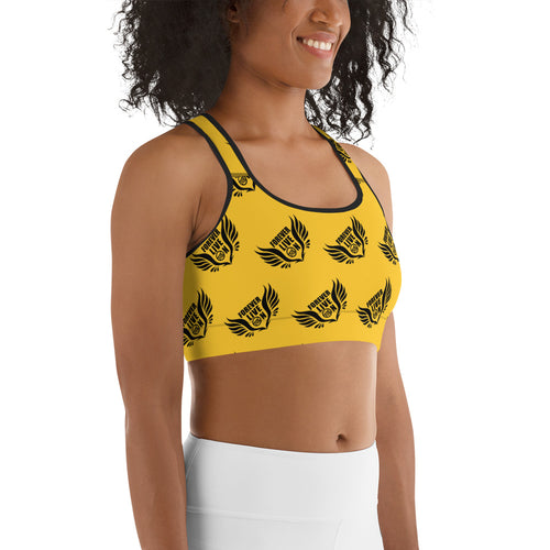 FLO Gold & Black Sports Bra