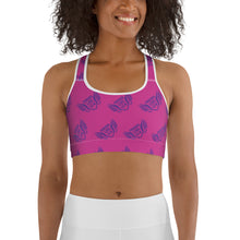 Load image into Gallery viewer, FLO Pink &amp; Purple Sports Bra